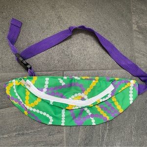 Mardi Gras Fleur De Lis Fanny Pack New Orleans NOLA Purple Green Gold Parade